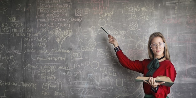 student-at-a-chalkboard